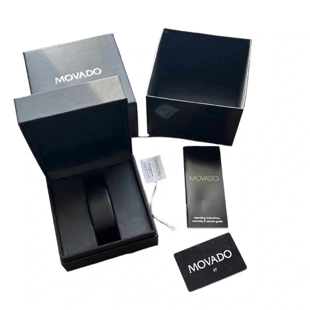 💎 100% Authentic Movado 2100017 Women's Museum Stainless Steel Quartz Wa… - Picture 4 of 11